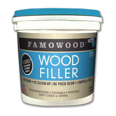 Famowood 40002148 Wood Filler, 1 Gal, Pail, White Pine