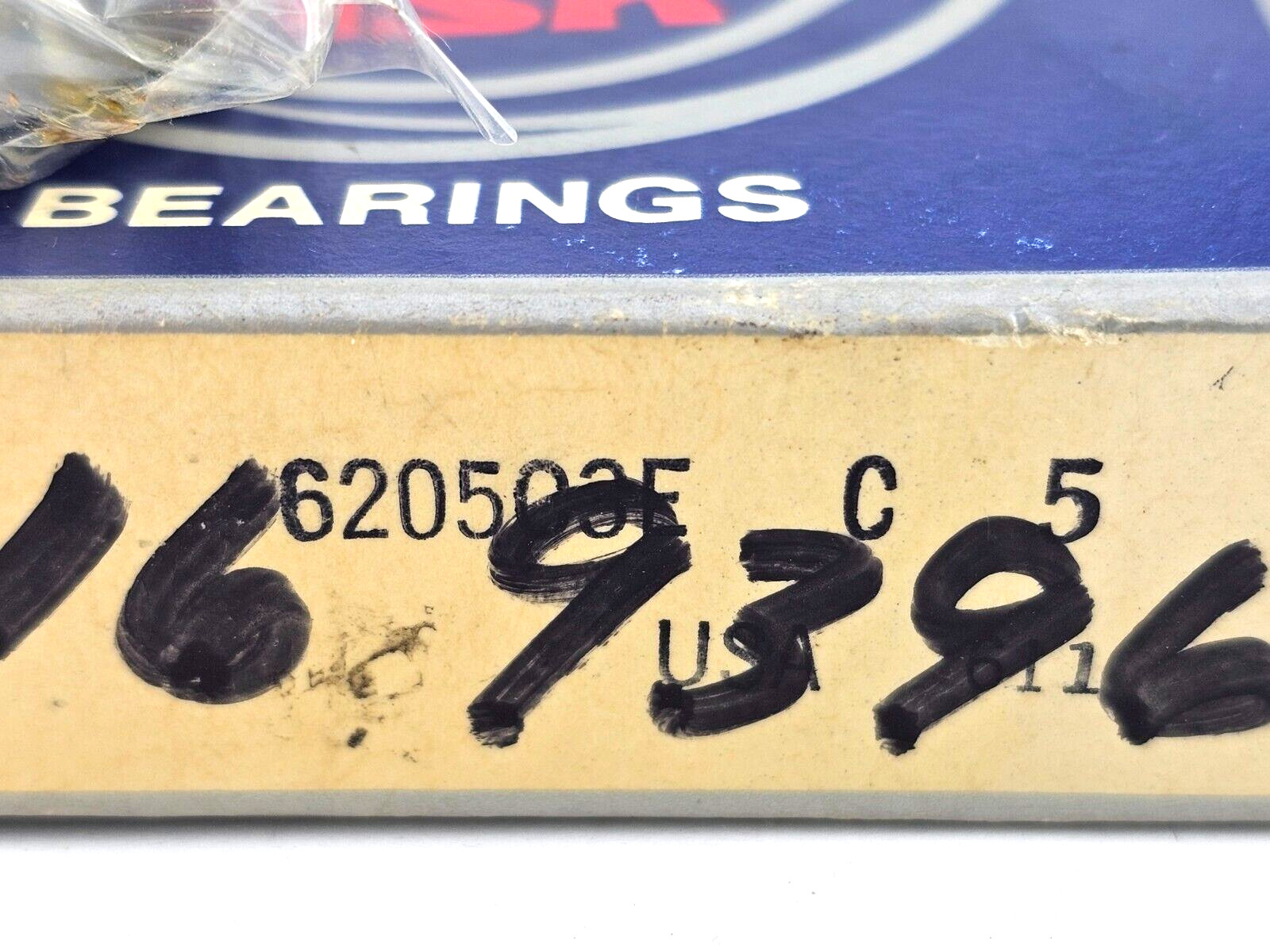 NSK Bearings 6205C3E-C5 Deep Groove Bearing, 25x52x15mm 6205C3E Lot of 2 NEW