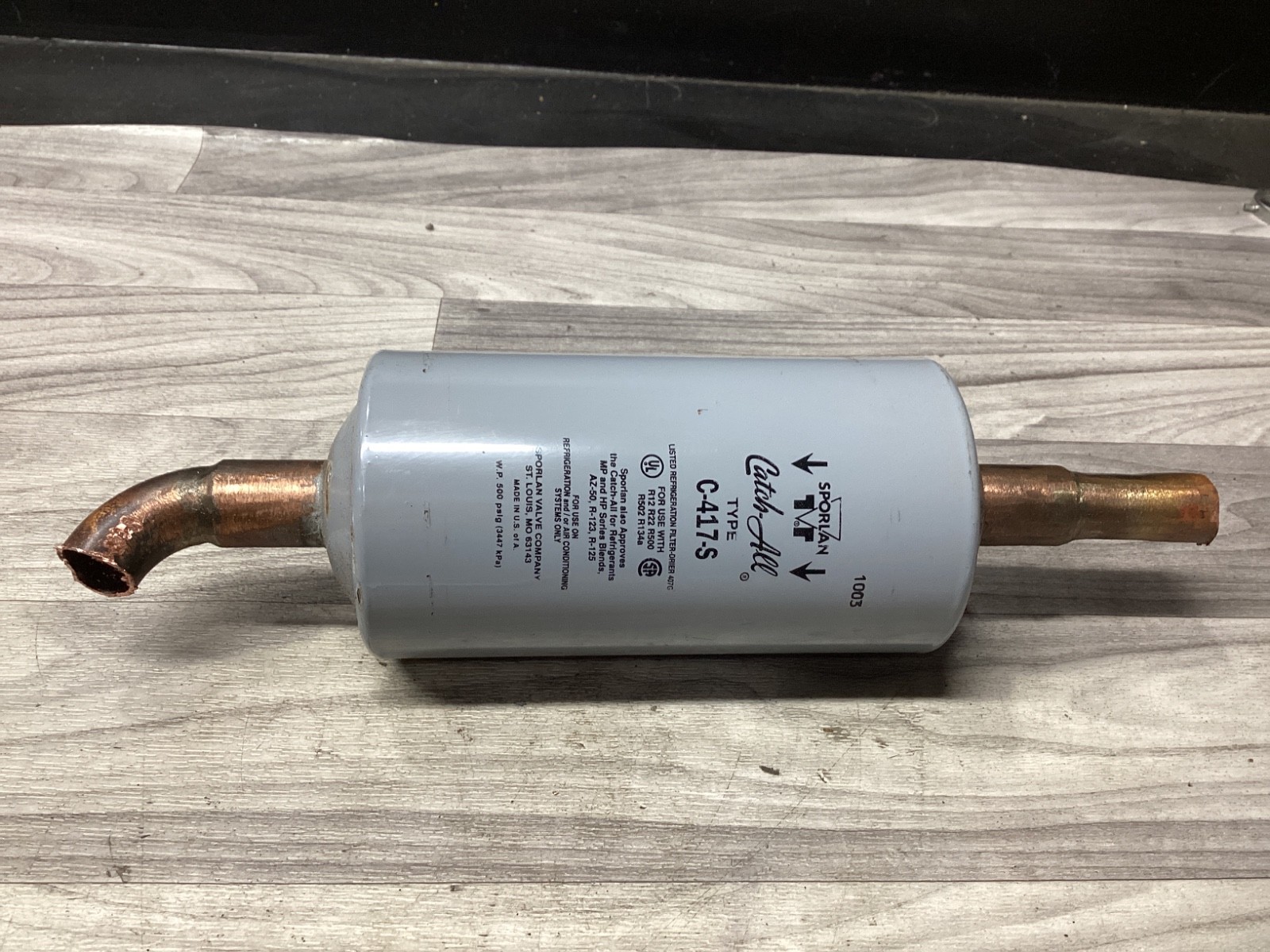 SPORLAN C-417-S Solder Liquid Line Filter Drier #109F55FML