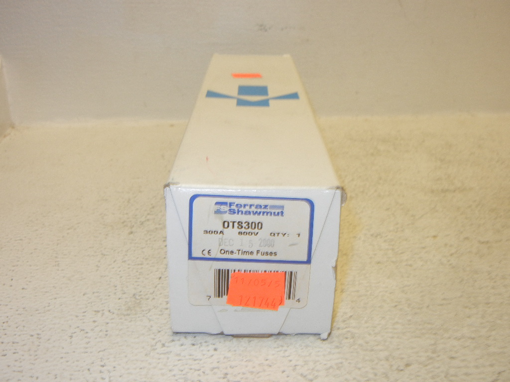 GOULD SHAWMUT OTS300 NEW 300A ONE-TIME FUSE 600V OTS300