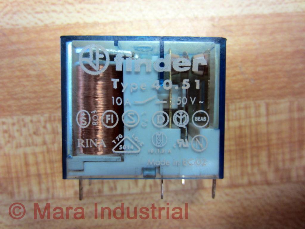 Finder TYPE 40.51 Relay 4051 24VDC 24V-DC