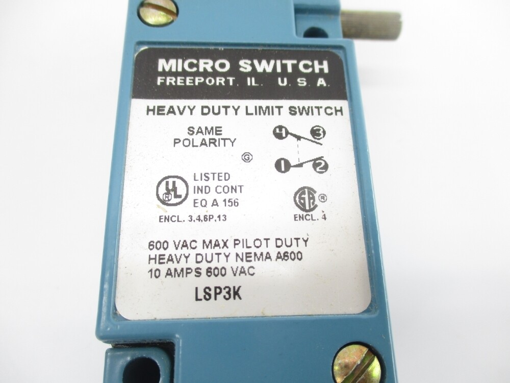 MICRO SWITCH LSP3K 600VAC 10A NSNP