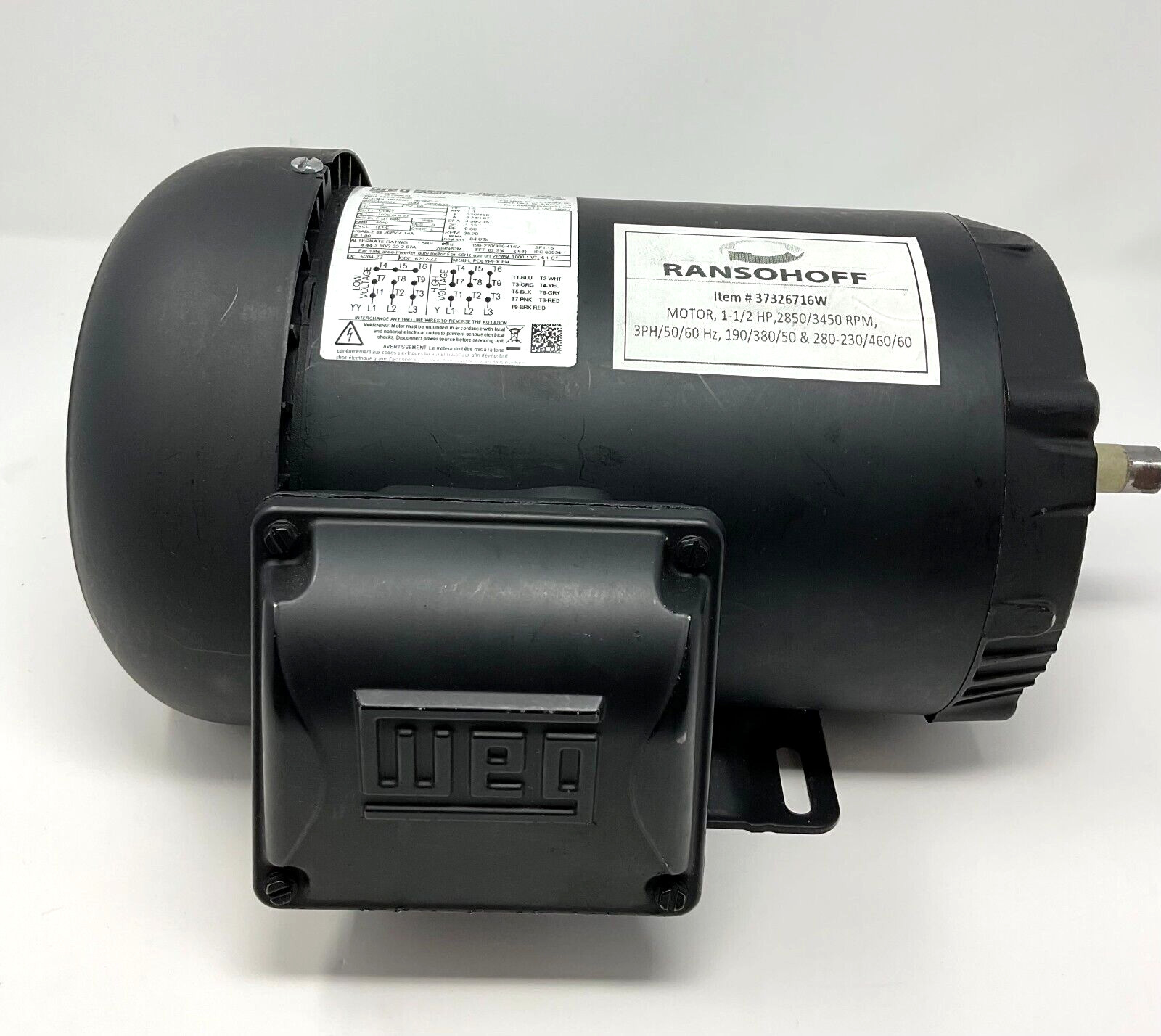 WEG 00156ET3E56C-S 230/460V 3.74/1.87