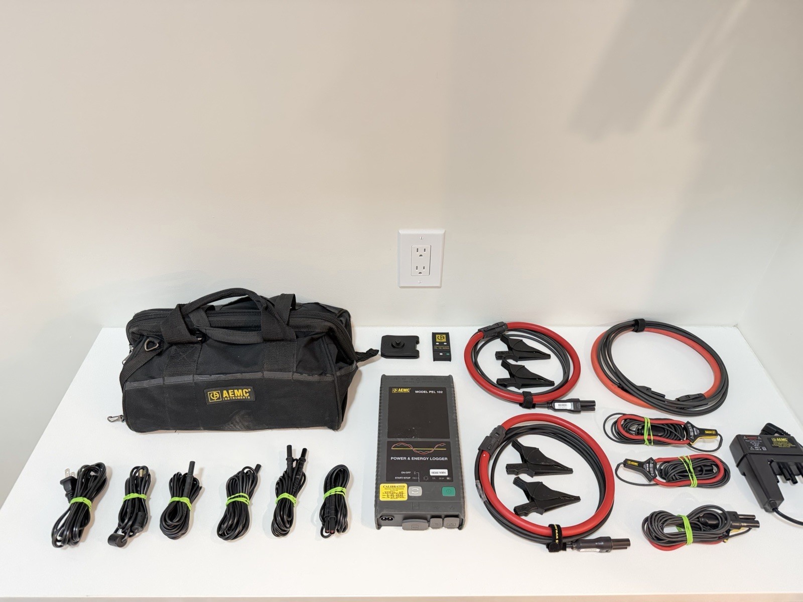 AEMC PEL 102 POWER &ENERGY LOGGER W/ PROBES & EXTRA ACCESSORIES /CALIBRATED 2026
