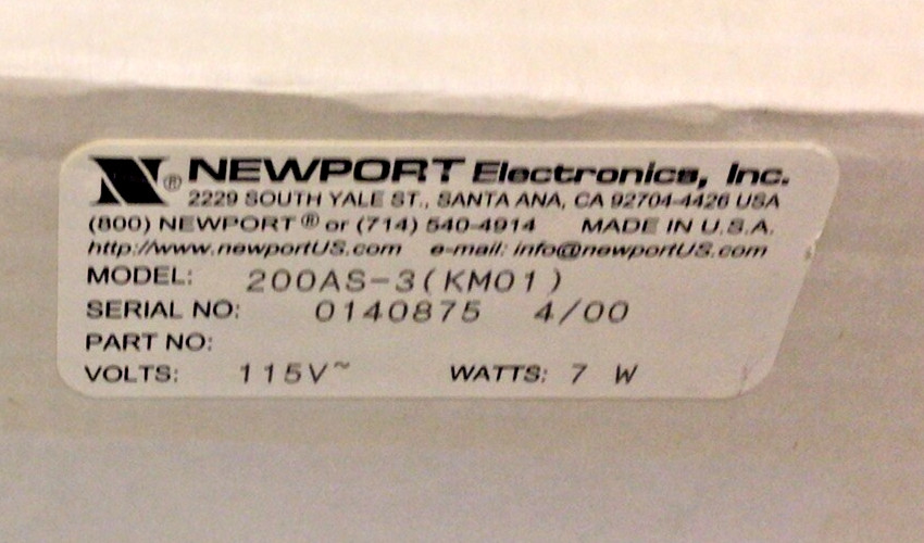 NEW, NEWPORT ELECTRONICS 200AS-3 (KM01) DIGITAL VOLTMETER, FREE SHIPPING