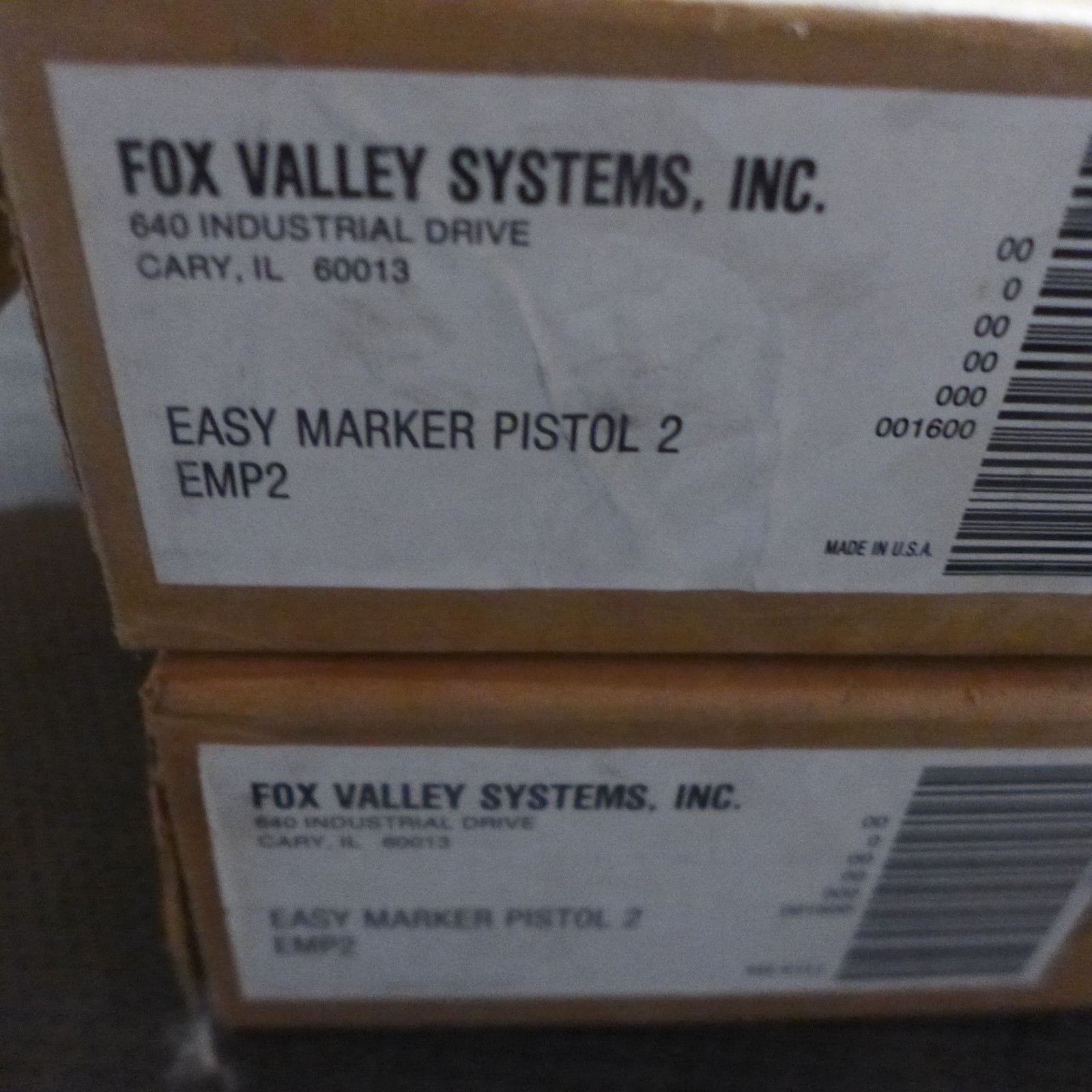 B54 FOX VALLEY SYSTEMS EASY MARKER PISTOL 2 EMP2 LOT OF 2 NOS FREE SHIPPING