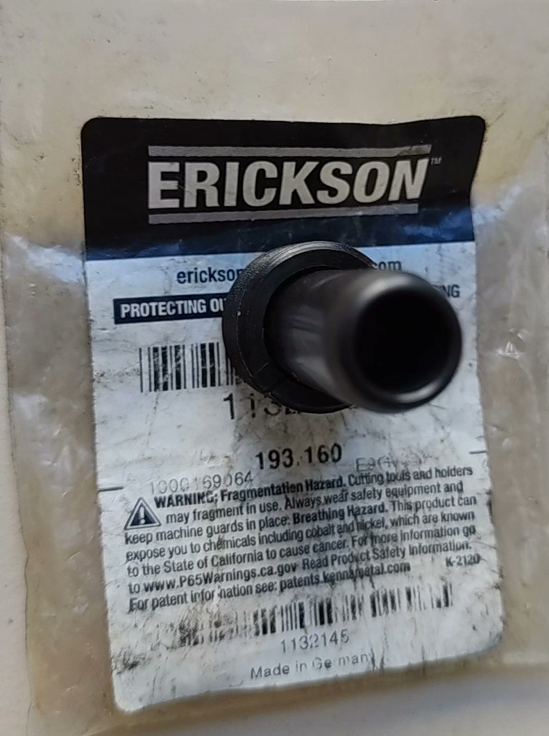 New ERICKSON 1132145 CNC Machine High Precision Coolant Transfer Attachment