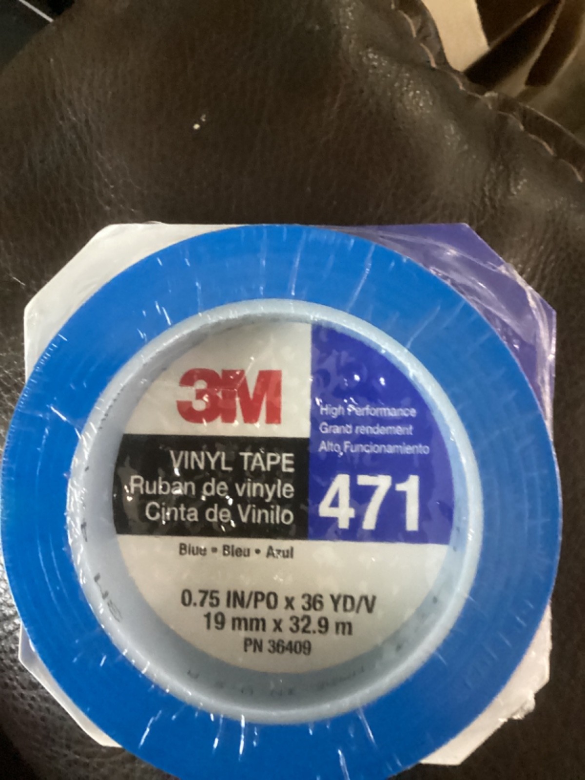 3M 6409 Scotch Plastic Tape 471, Blue, 3/4″ x 36 yds.