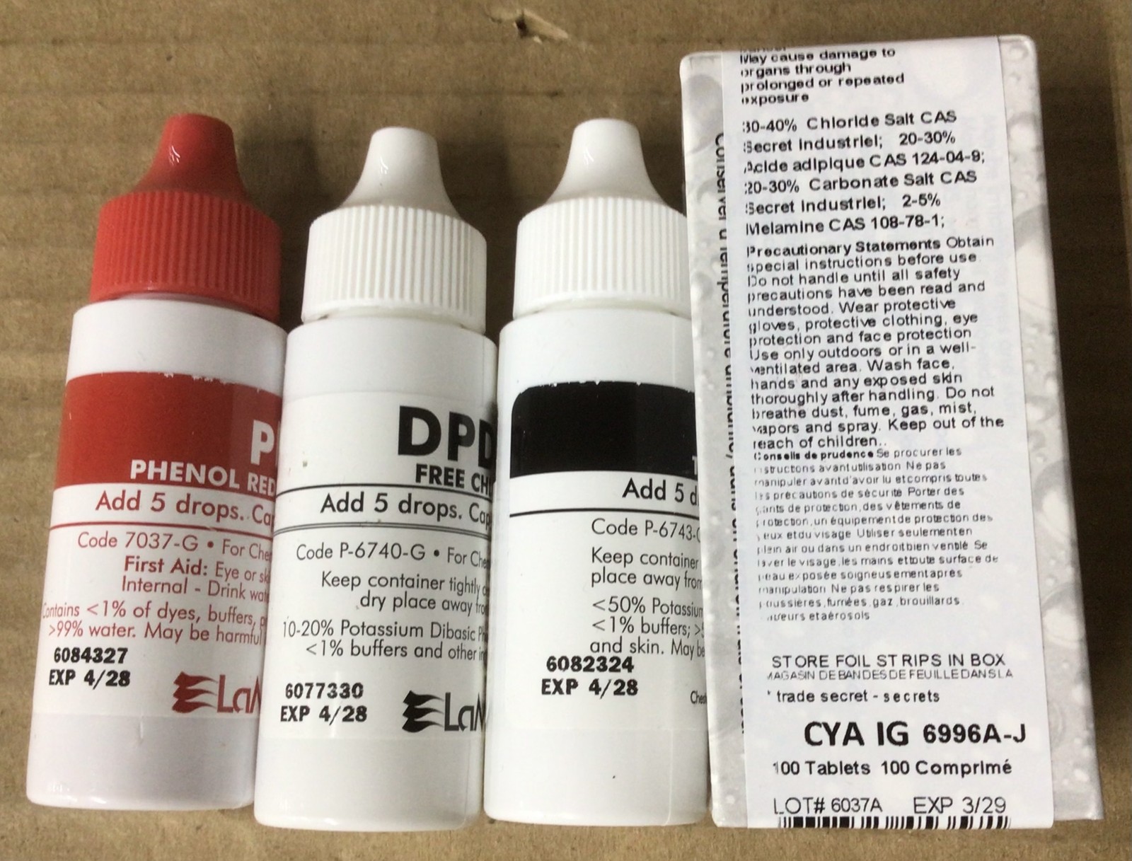 LaMotte Model Number # R-2056 ColorQ Pro 7 Test Reagent Refill Kit