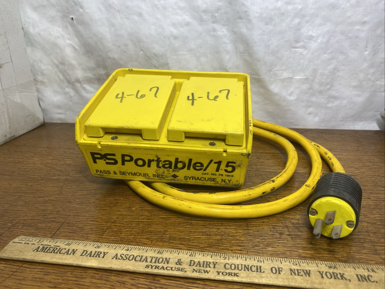 Tested Working PASS & SEYMOUR PS150-S 15A Portable GFI Outlet 6’ Extension Cord