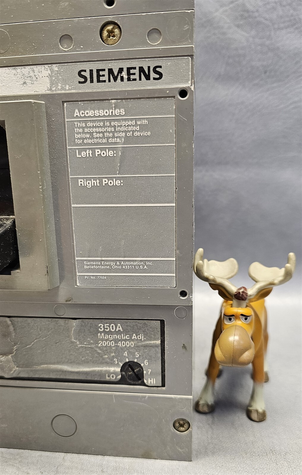 Siemens JXD63B350 Circuit Breaker 350A 600V