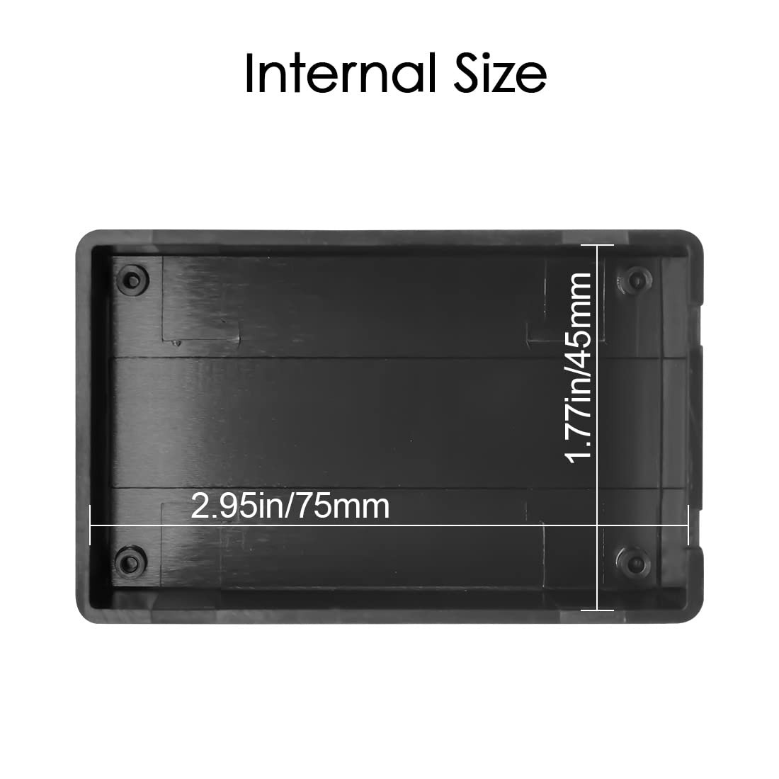 5Pcs Plastic Project Boxes Junction Case for Electronic Project 3.1″x 2.0″x 1.0″