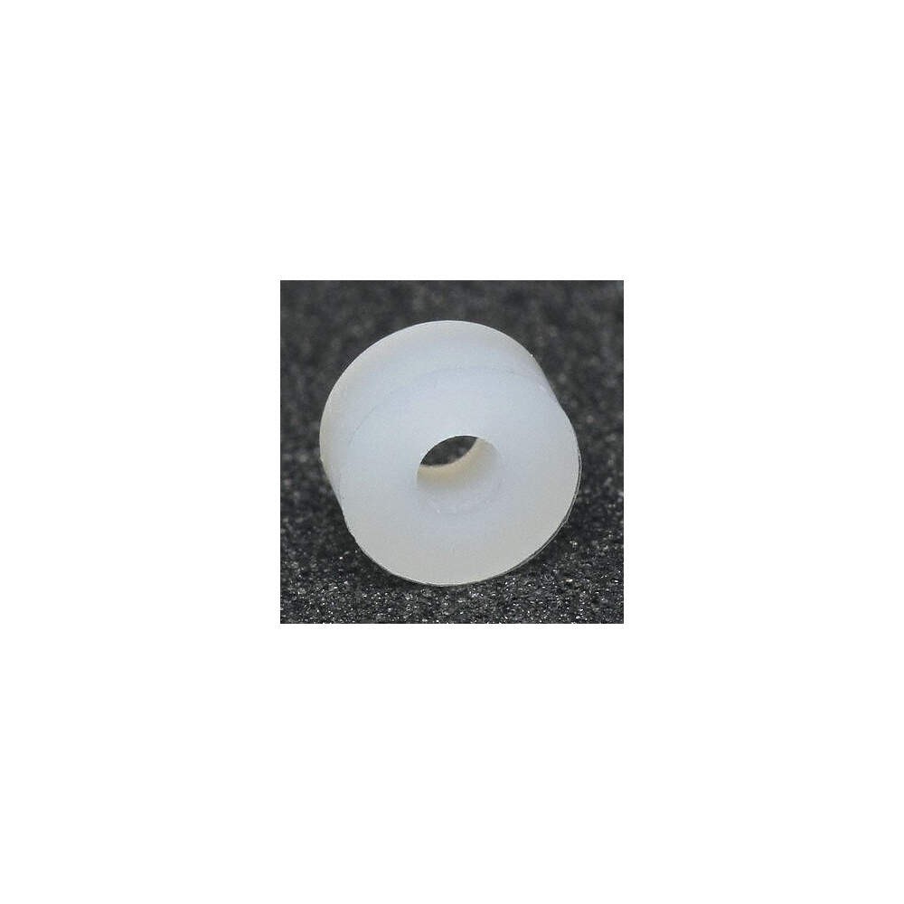 GRAINGER APPROVED 13SP093 Spacer,Round,Nylon,1/8in L,PK10 3ZMH7