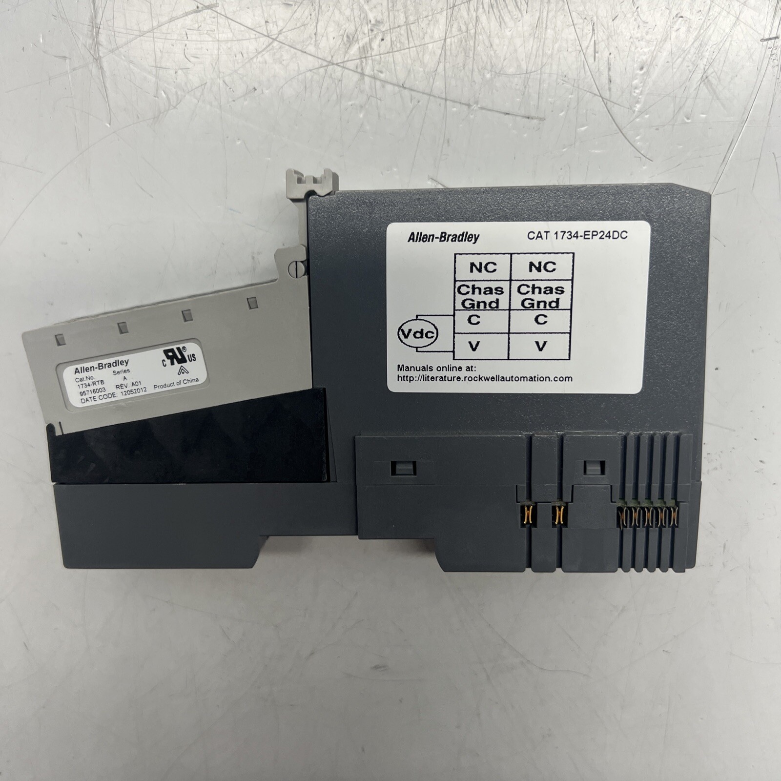 PRE-OWNED, ALLEN BRADLEY, 1734-EP24DC, SER B, POWER SUPPLY EXPANSION. (4i-2)