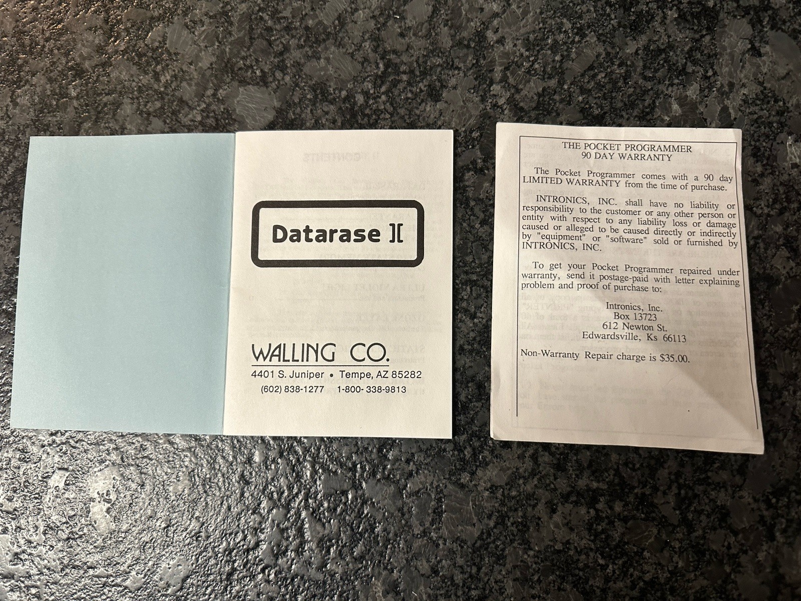 INTRONICS THE POCKET PROGRAMMER READING WRITING EPROM w/ Walling Datarase II