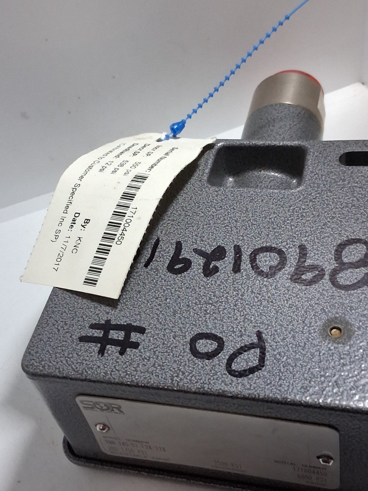 SOR 9NN-Y45-S1-F2A-TTX PRESSURE SWITCH 200-1750PSI ADJUSTABLE RANGE NNB