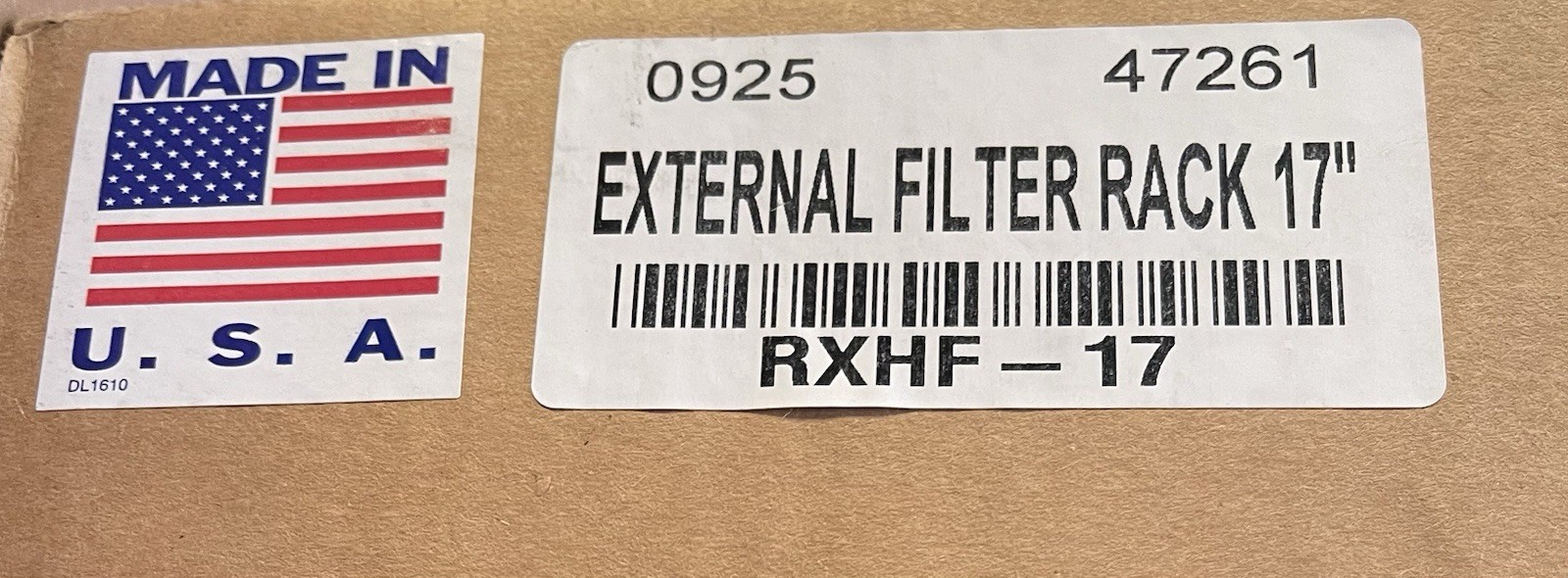 Rheem RXHF-17 Extension Filter Rack for Air Handler Unit 17 in.