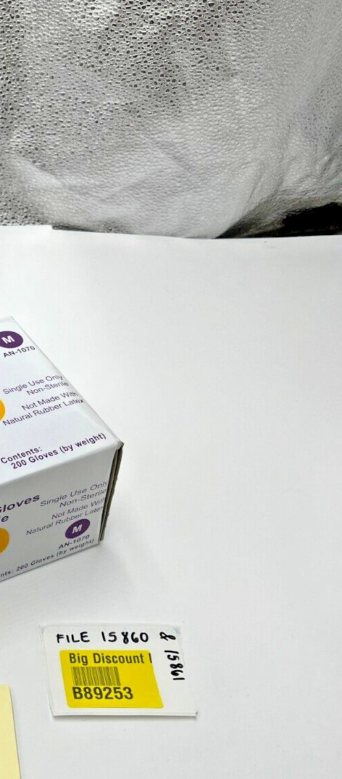 BOX OF 200 NitriSense Nitrile Disposable Exam Gloves Latex Powder-Free Medium