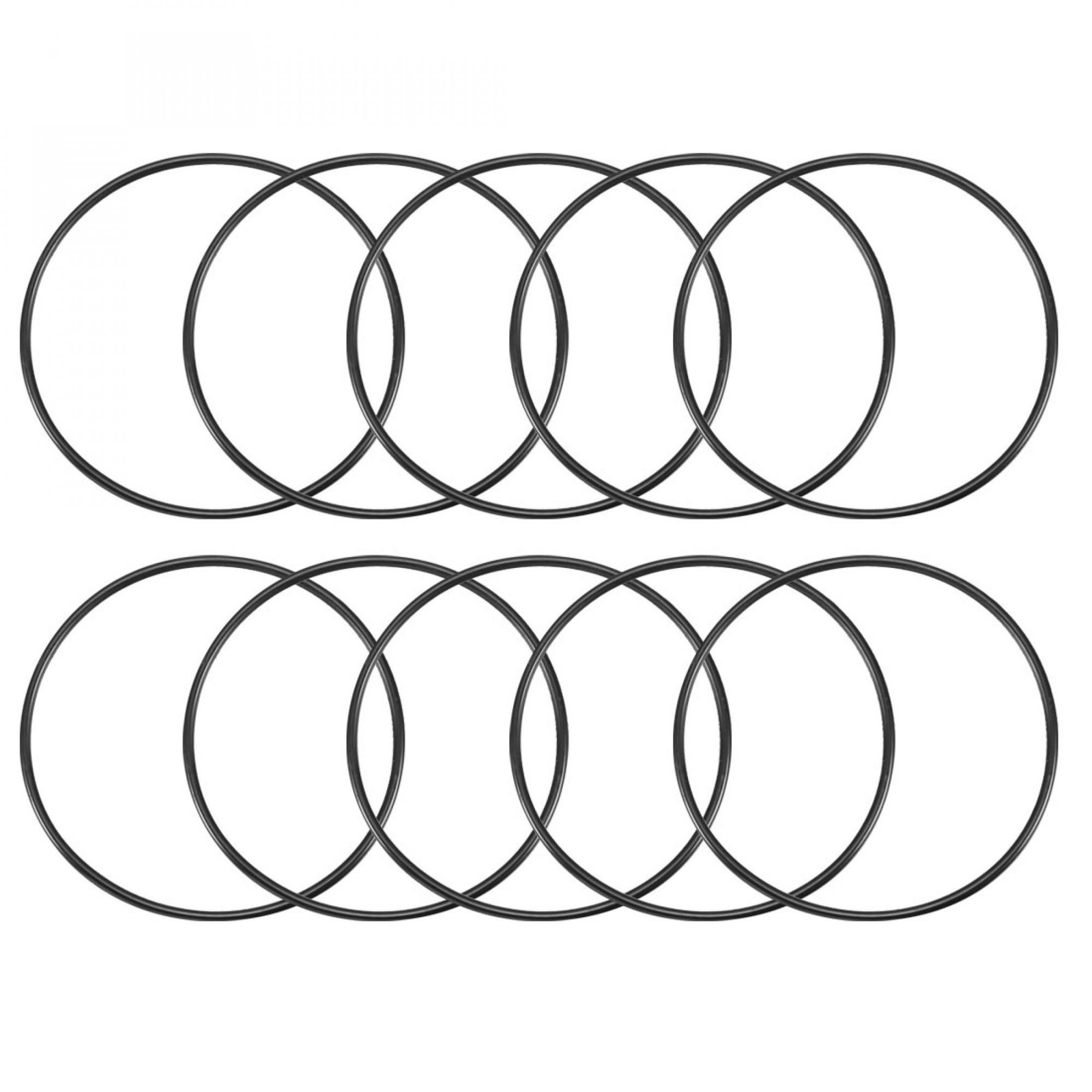 10Pc Metric O Rings Black Nitrile Rubber 100mm OD 3mm Thickness