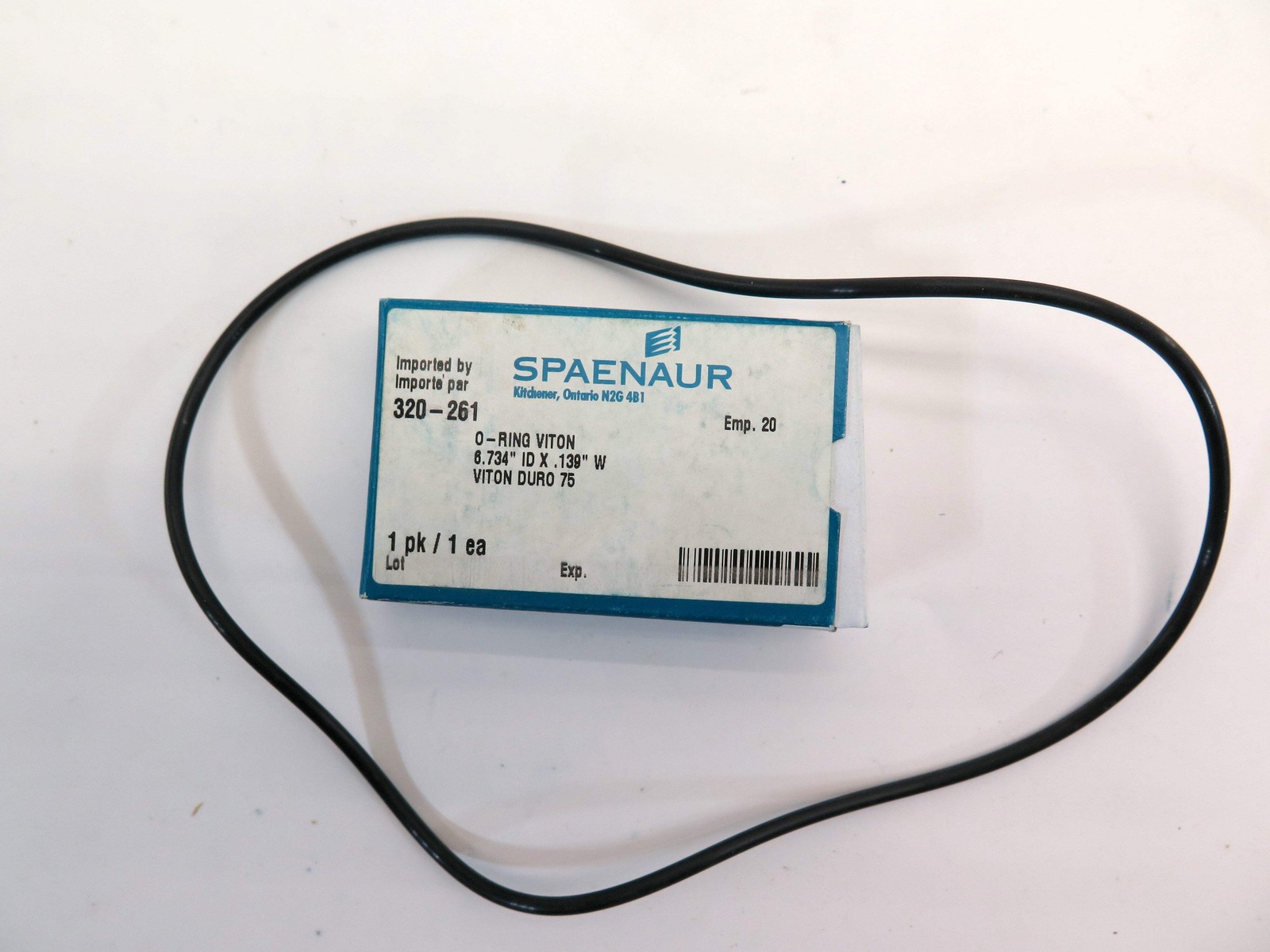 Spaenaur 320-261 O-Ring Viton Duro 75 6.734″ ID X.139 W