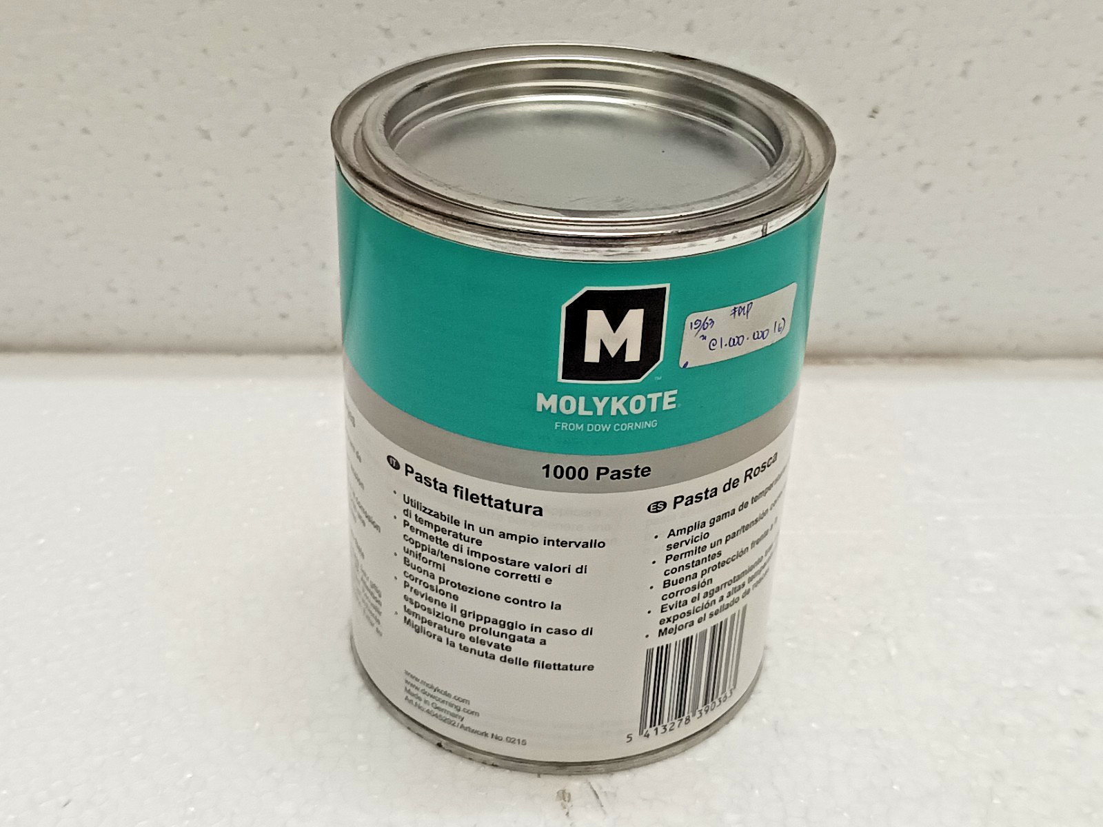 Molykote 1000 Thread Paste 1 kg Tin Dow Corning Lubricant Grease Molykote