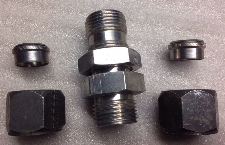 LOT OF 3, PARKER Bulkhead Union 3/4″, 12-12 WBZ-SS, 1212WBZSS, SHIPSAMEDAYR#4