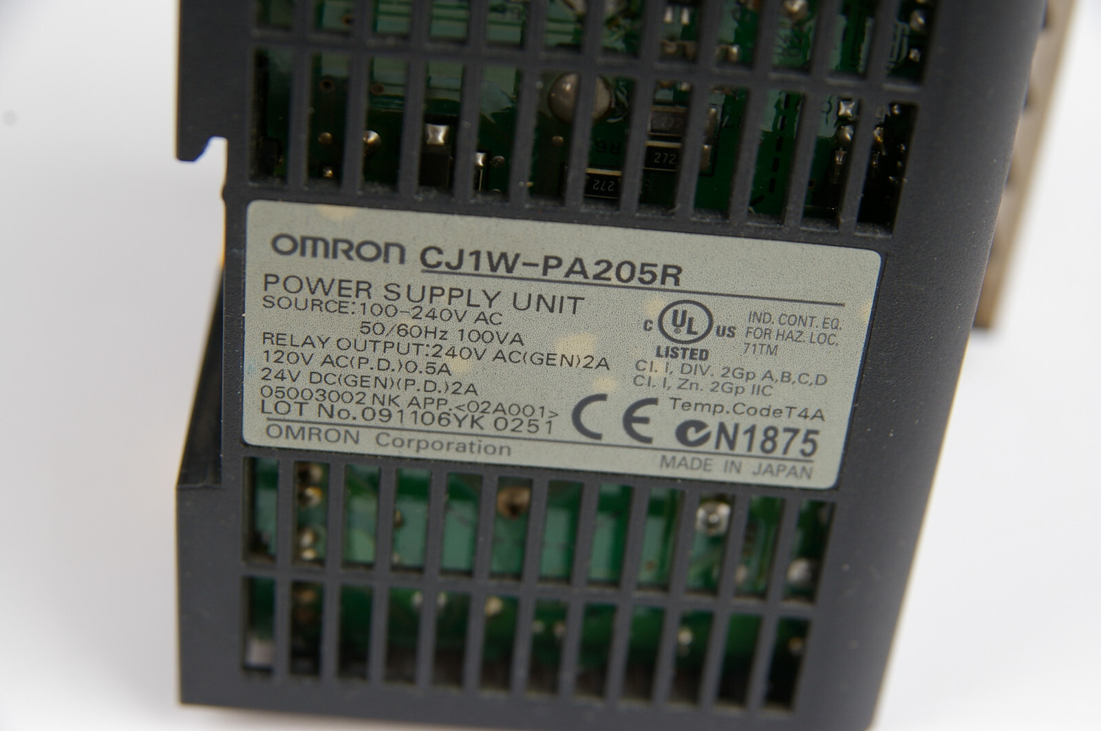 Omron CJ1W-PA205R Power Supply Module