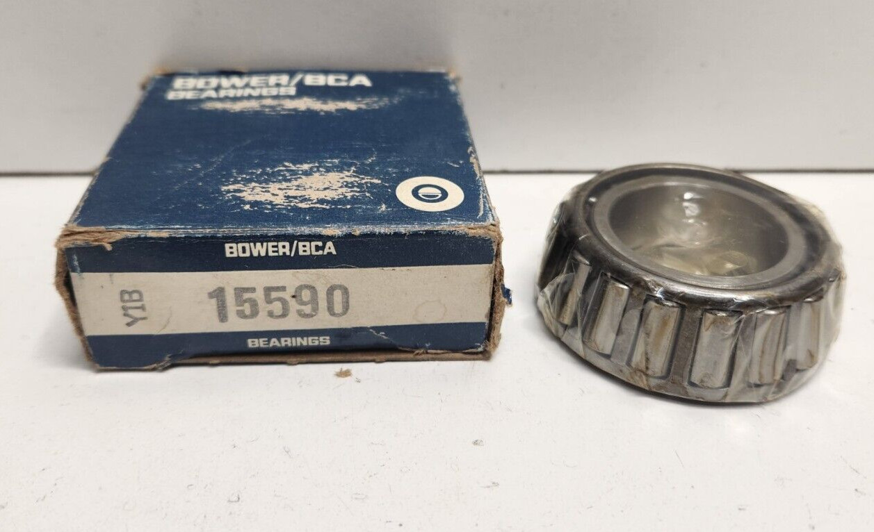 NEW OLD STOCK! BOWER/BCA 1-1/8″ BORE TAPER ROLLER BEARING 15590