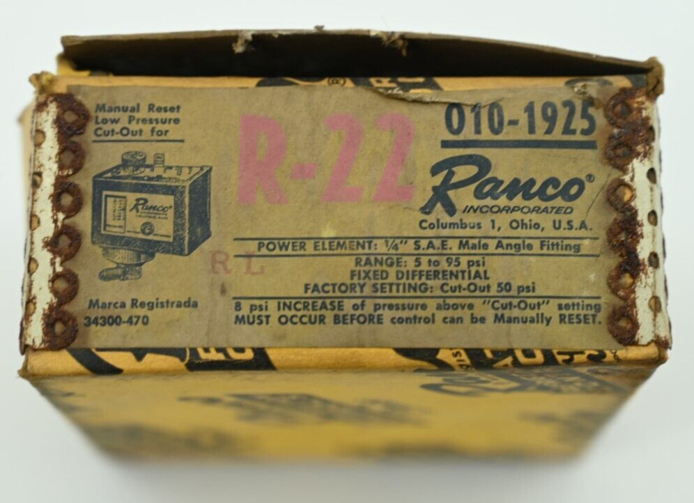 Ranco 010-1925 Temperature Control 0101925