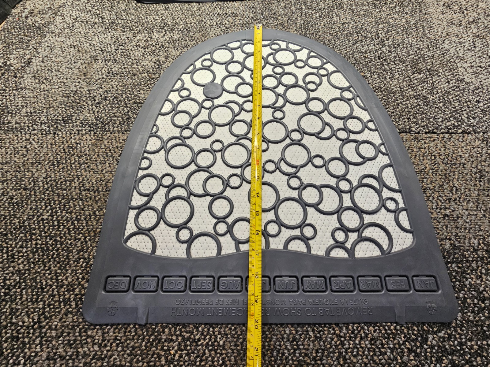 (QTY 6) Kleenline KL-URMATGRY, 20″ x 17″ Disposable Urinal Floor Mat Gray