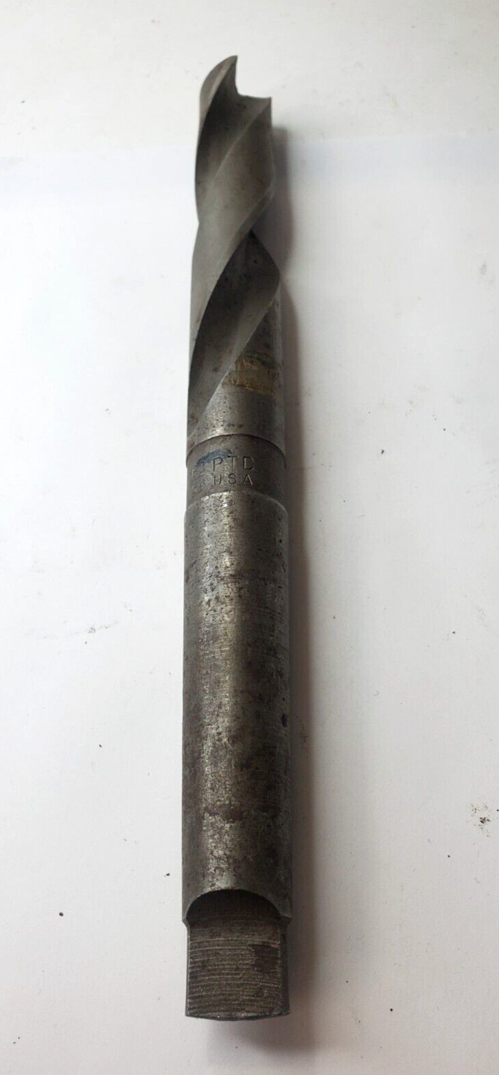PTD 61/64″ USA TAPERED SHANK DRILL BIT 2 FLUTE 10-1/4″ OAL 5-3/4″ LOC