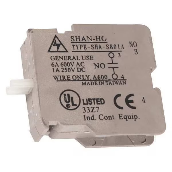 Safety Technology International N/O Contact, 1-1/4 in, Gray, 21/32 in KIT-E10196