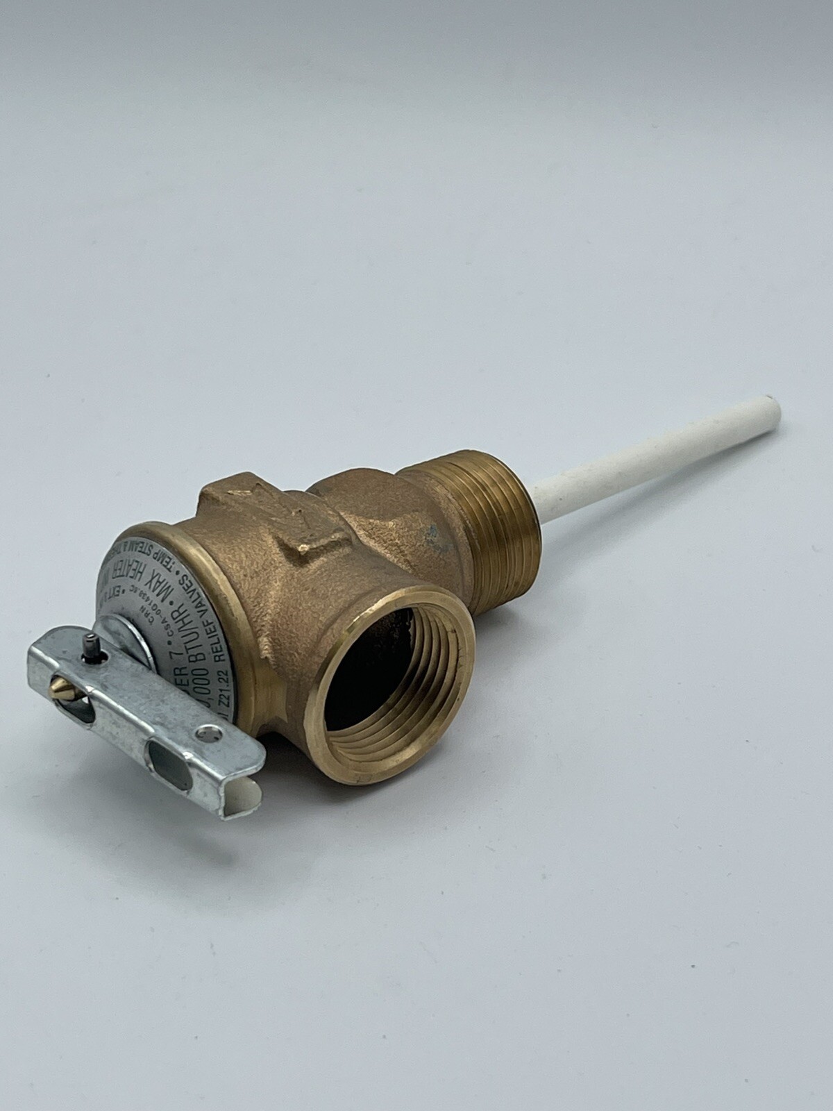 T&P Relief Valve 3/4” w/ 3″ Stem P/N 415-32920-01 Temp Steam Bradford White