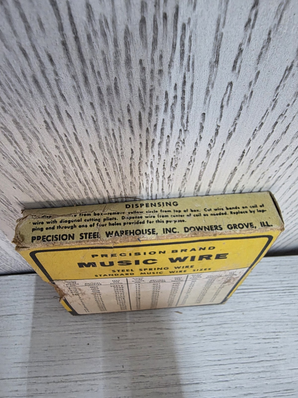 Vintage Precision Brand Music Wire .010 Spring Steel Tool Die 1 Gauge 1 lb.