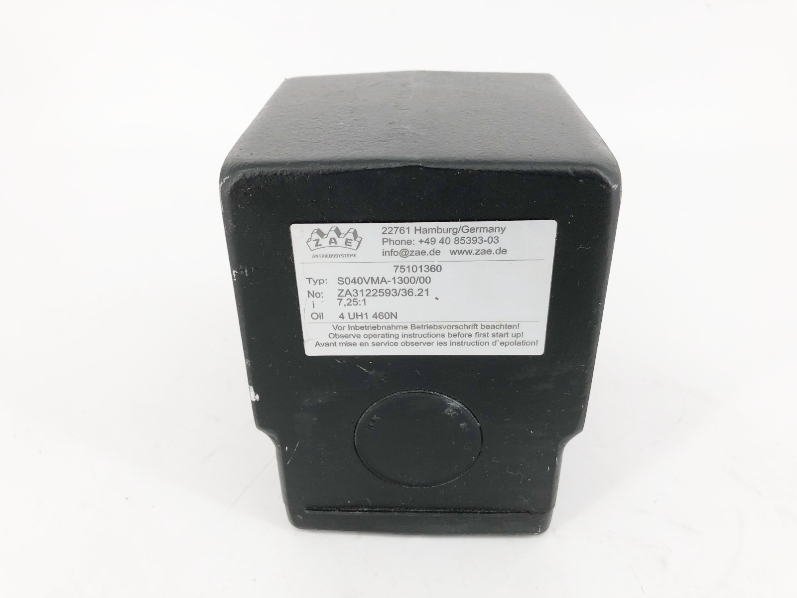 New ZAE S040VMA-1300/00 Worm Gear Unit 7.25:1 75101360 – No Box