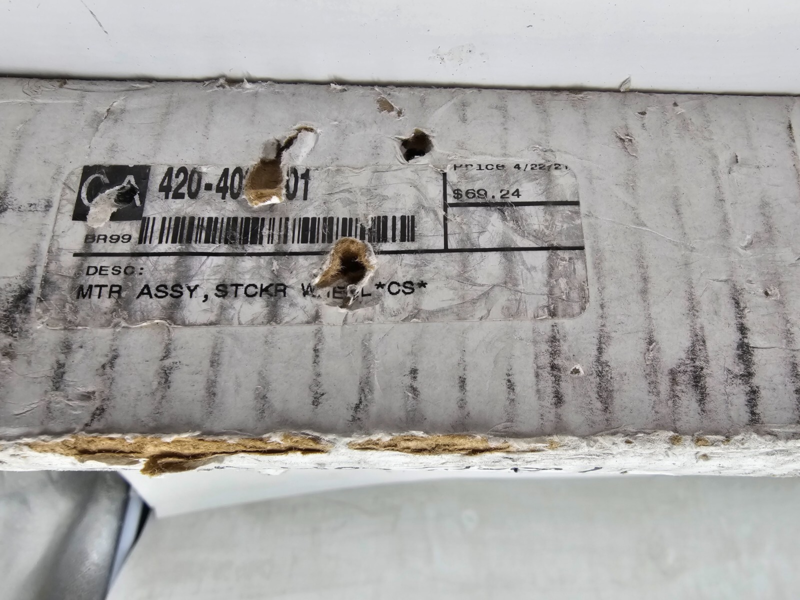CA BR99 420-4007-01 Sticker Wheel Motor Assembly, S1871-03E SL30519