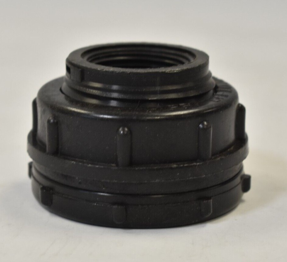 Lot of 3 Valley Industries Poly Bulkhead Fitting 1″ NPT 2-1/8″ Opening BHF100