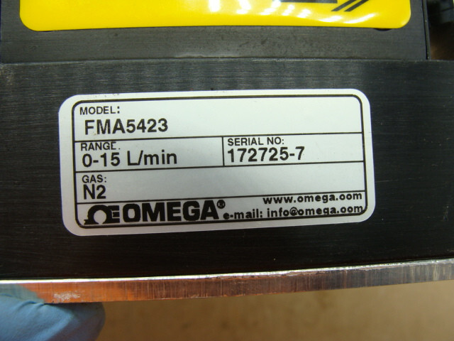 OMEGA MASS FLOW CONTROLLER FMA5400/5500 FMA5423 0-15 L/MIN