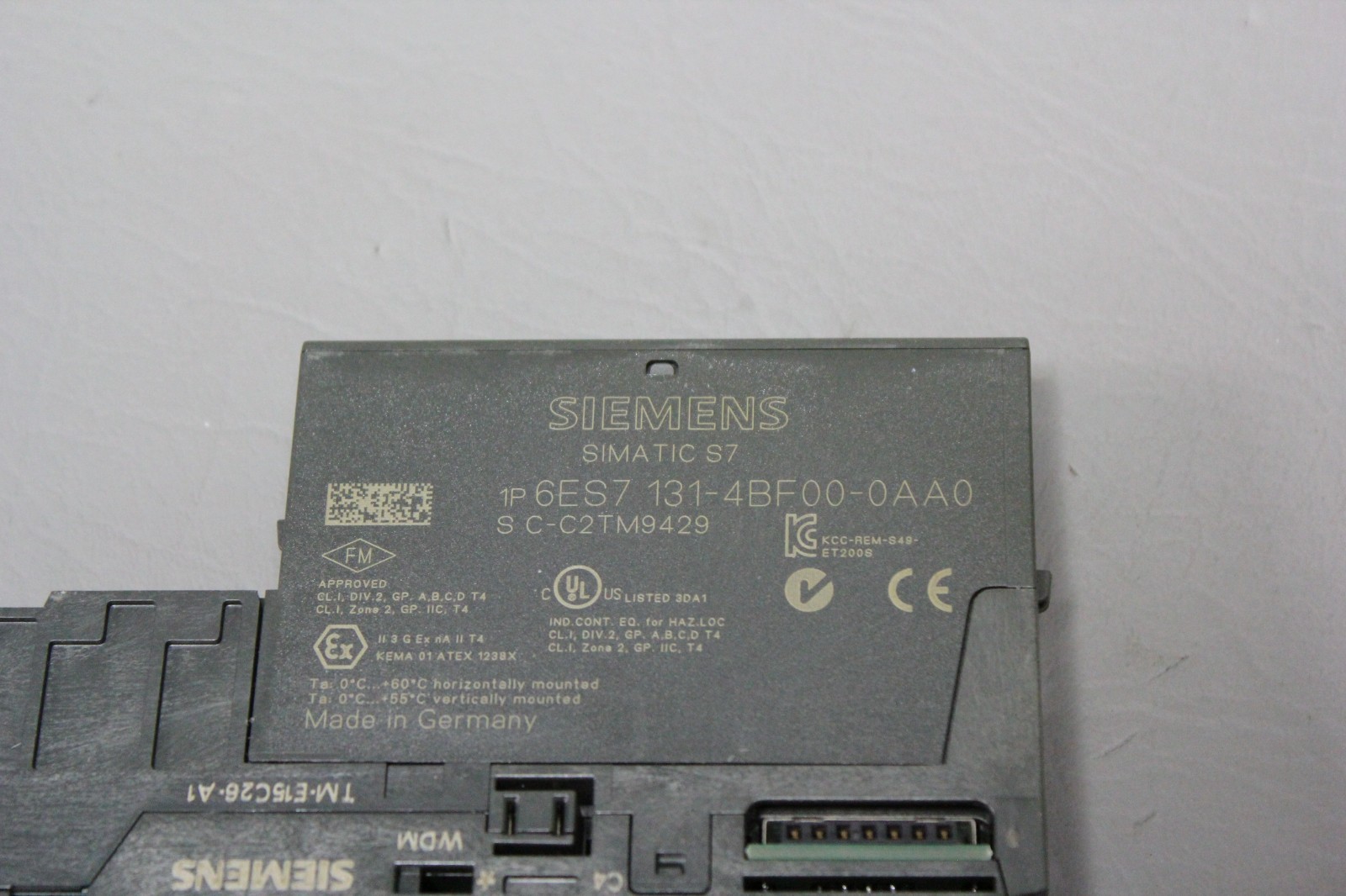 SIEMENS SIMATIC S7 8 DI DC24V ELECTRONIC MODULE 6ES7 131-4BF00-0AA0