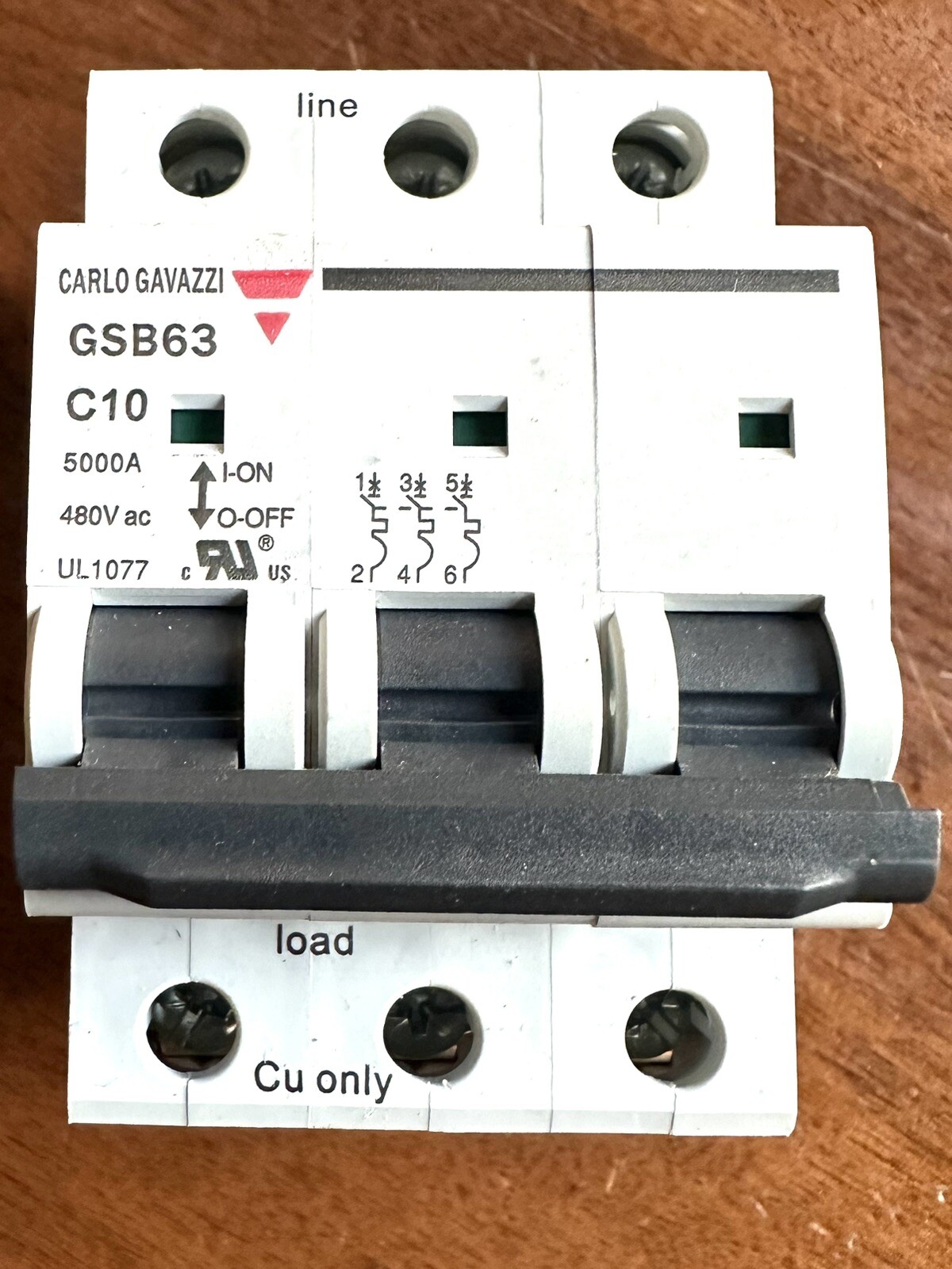Carlo Gavazzi GSB633PC10 MCB UL1077 C 3P 10A