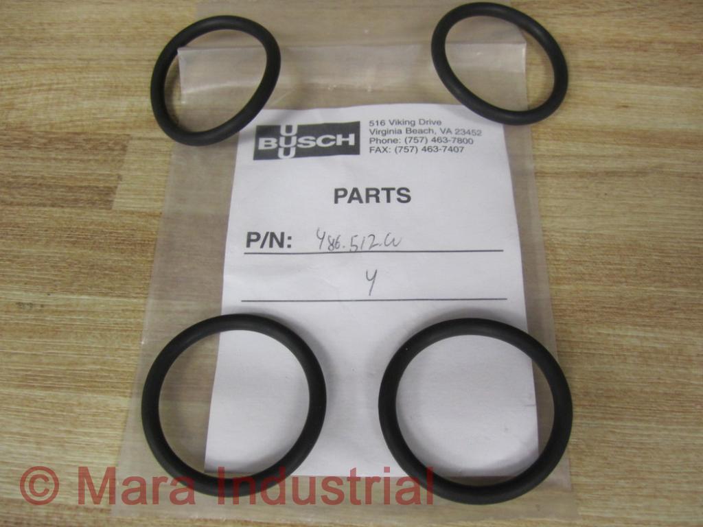 Busch 486-512-00 Rubber O-Ring Viton 48651200 (Pack of 4)
