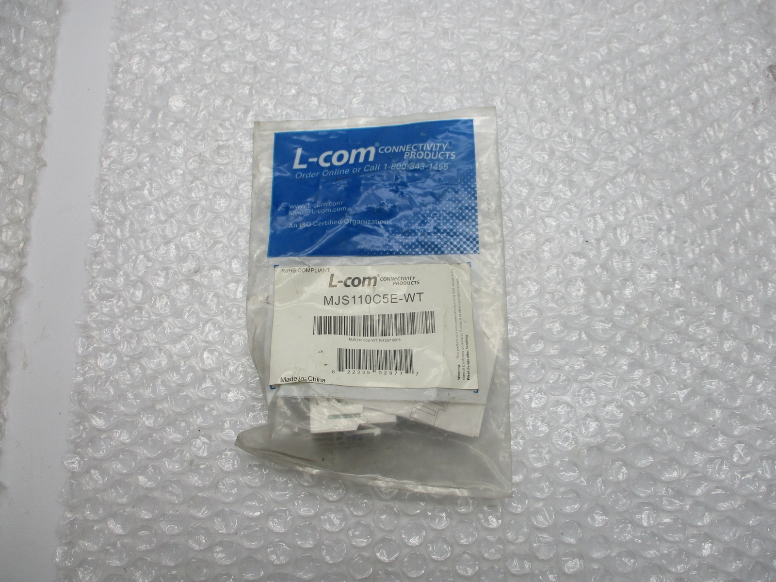 L-COM MJS110C5E-WT JACK NSMP