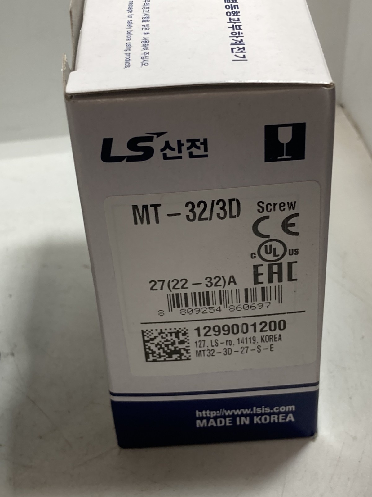 LS ELECTRIC MT-32/3D THERMAL OVERLOAD RELAY 27(22-32)A 50/60HZ NIB