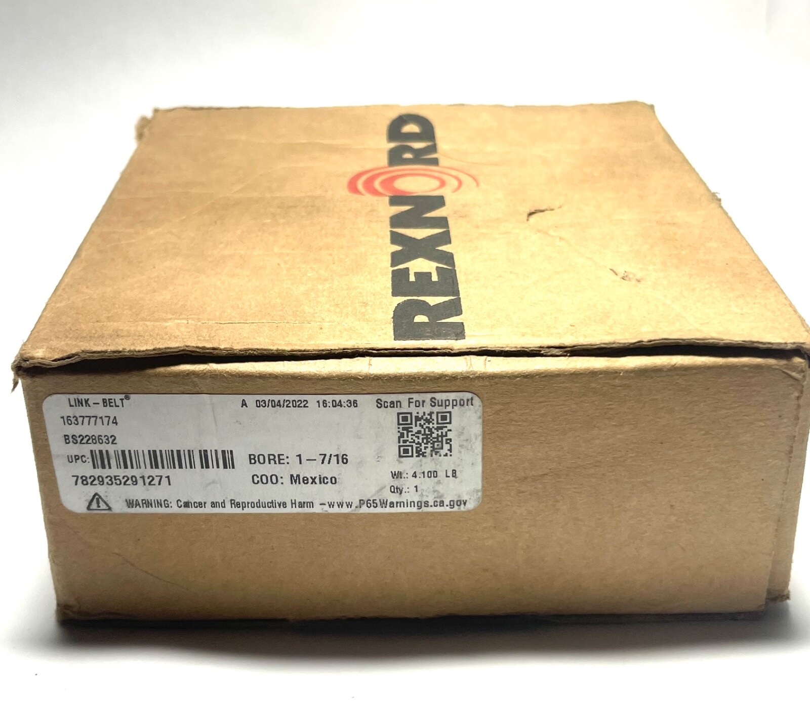 REXNORD LINK-BELT BS228632 FLANGE BLOCK , 4-BOLT FG3-223-0
