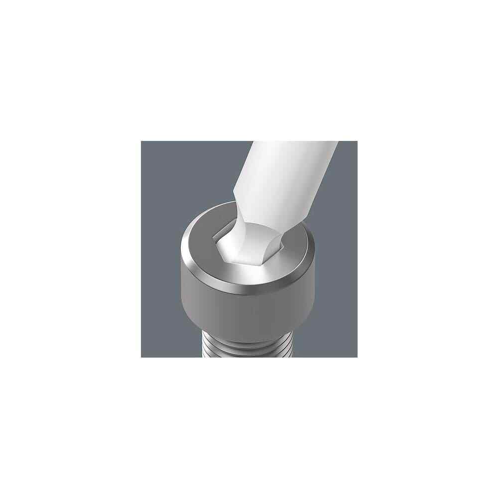 Wera 5022721001 9 Piece L-Key Hex Set, Hex Range 3/32 to 3/8″, Stainless Steel