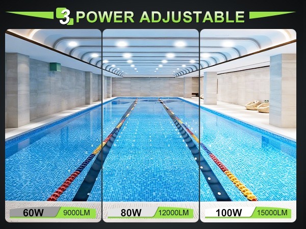 100W LED Canopy Light Commercial Gas Station Light IP65 13,500LM 4500/5000/5700K