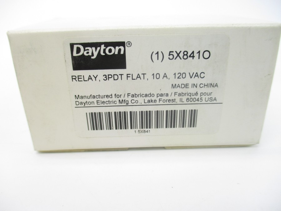 DAYTON 5X841O 120VAC 10A NSMP