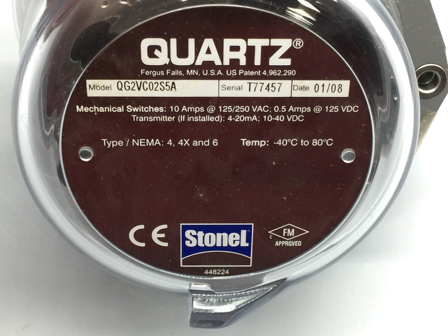 Stonel QG2VC02S5A Quartz Series Explosion Proof Limit Switch