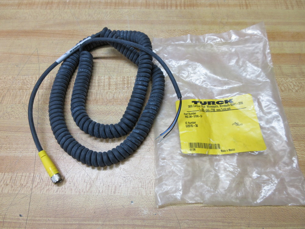 Turck PKG 3M-3/S90-SP Connection Coil Cordset U2515-30