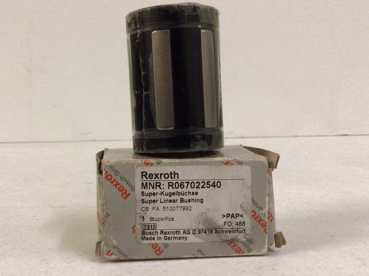 NEW, BOSCH REXROTH R067022540, SUPER LINEAR BUSHING, FREE SHIPPING